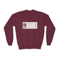 Youth Crewneck Sweatshirt - 'Tornadoes' Distressed Logo Graphic