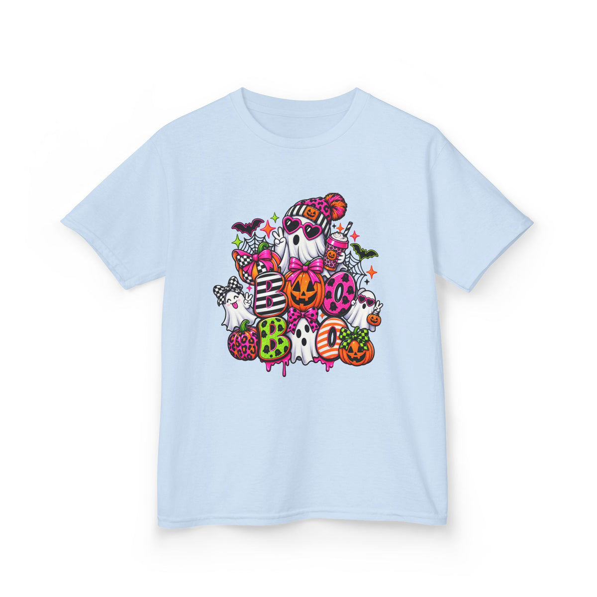 Kids Halloween Ghosts & Pumpkins T-Shirt — Cute Spooky Trick-or-Treat Tee