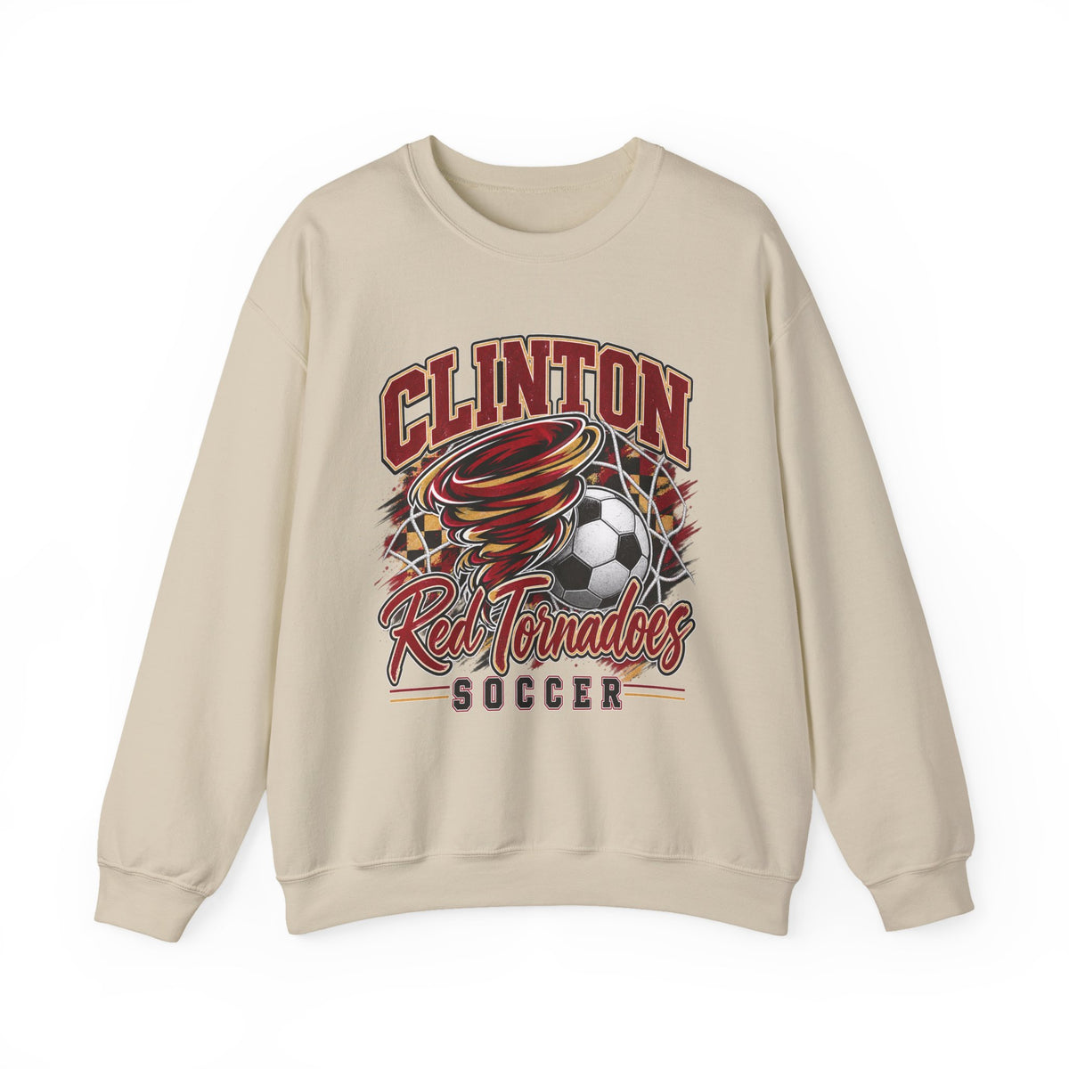 Clinton Red Tornadoes Soccer Crewneck Sweatshirt
