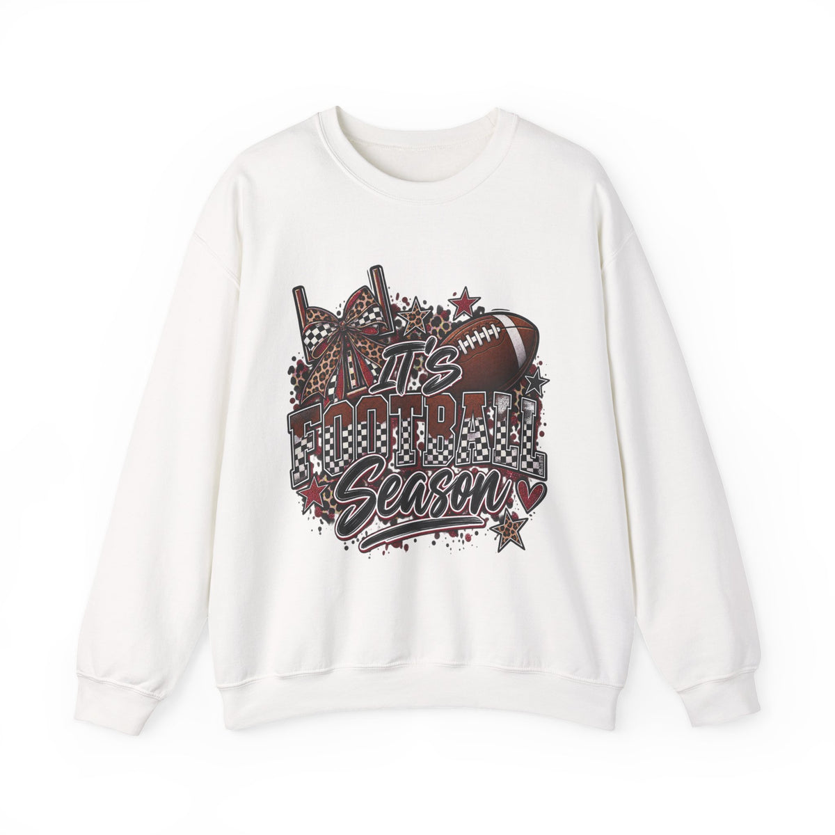 Football Season Crewneck Sweatshirt — "It's Football Season" Graphic