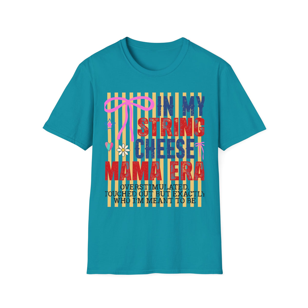In My String Cheese Mama Shirt — Retro Funny Mom T‑Shirt