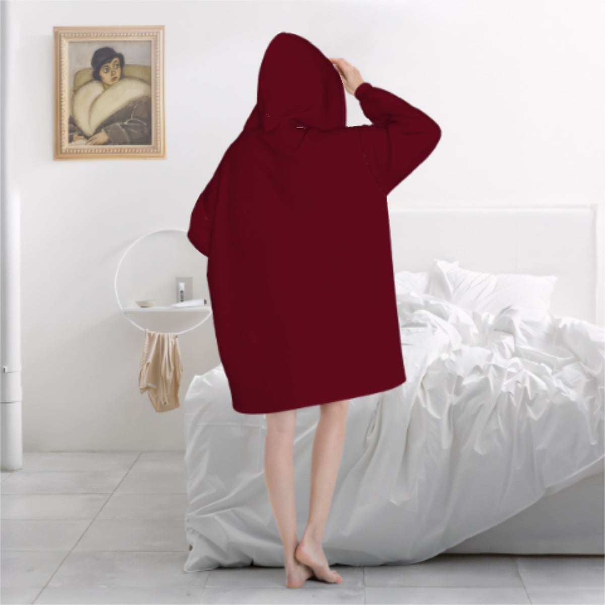 Adult Blanket Hoodie Clinton Wrestling