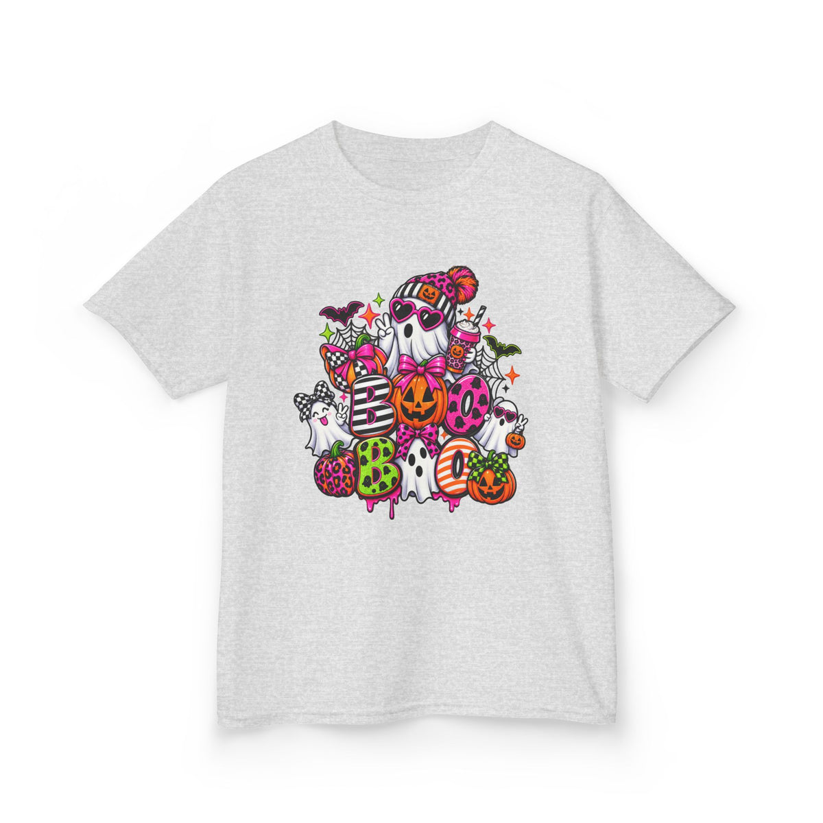 Kids Halloween Ghosts & Pumpkins T-Shirt — Cute Spooky Trick-or-Treat Tee