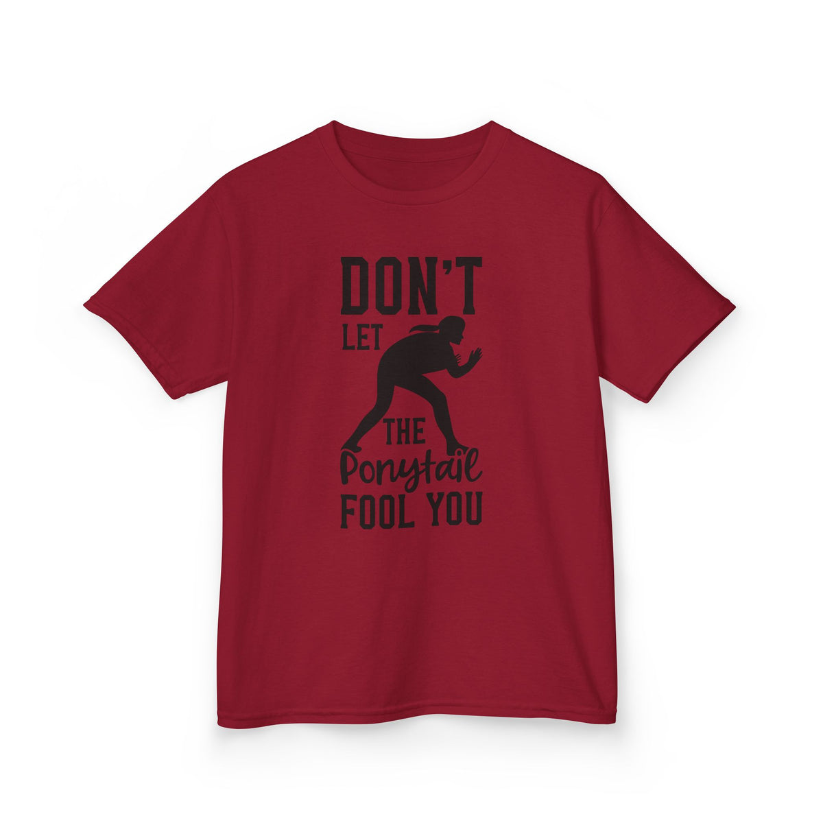 Kids Tee — "Don't Let the Ponytail Fool You"