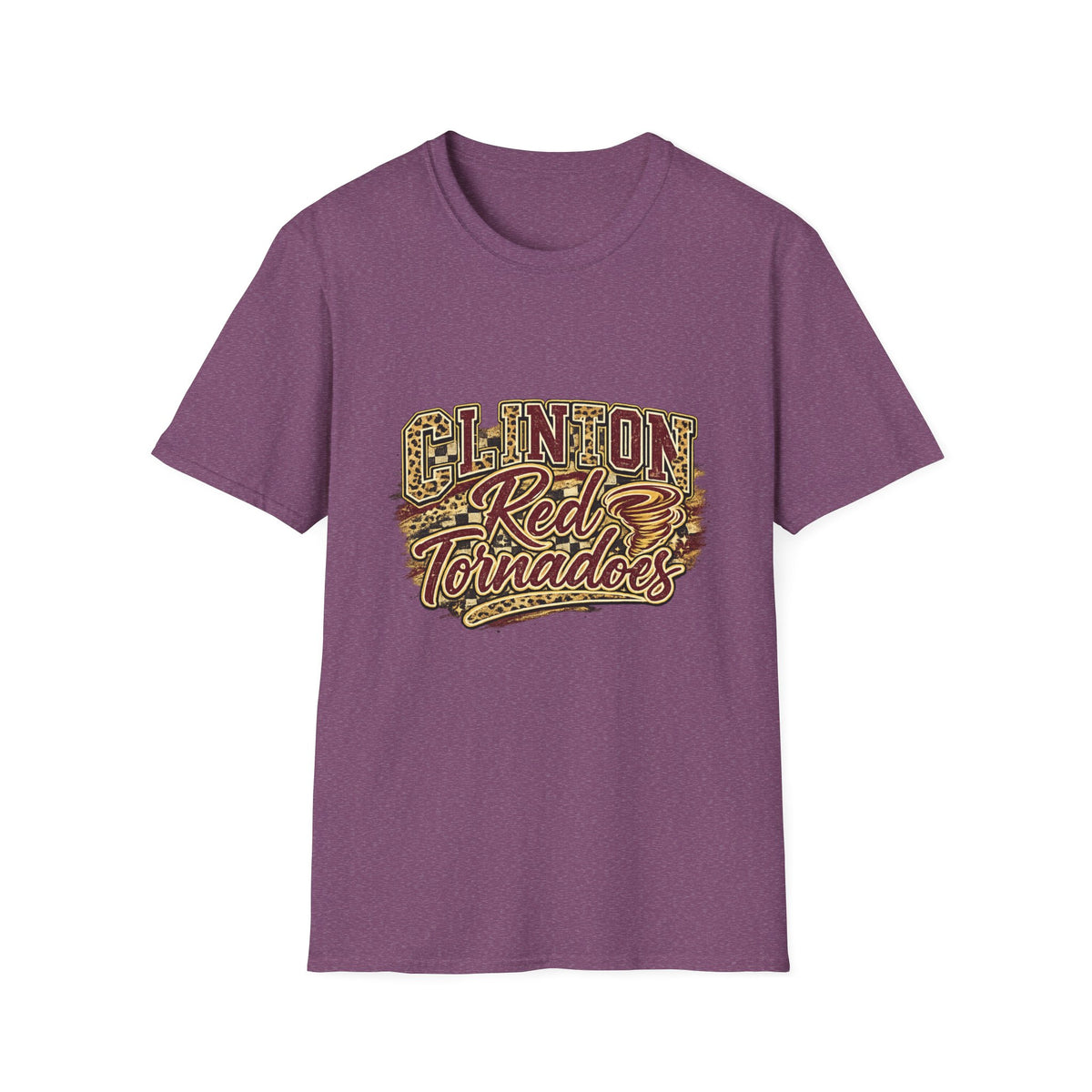 Clinton Red Tornadoes T-Shirt — Vintage Leopard School Spirit Tee