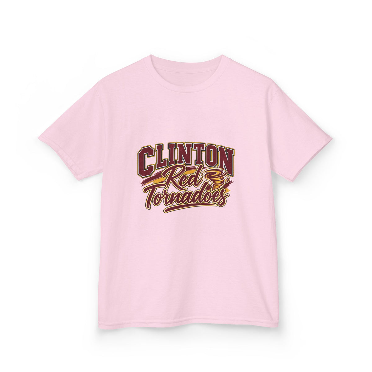 Clinton Red Tornadoes Kids Tee — Youth School Spirit Shirt