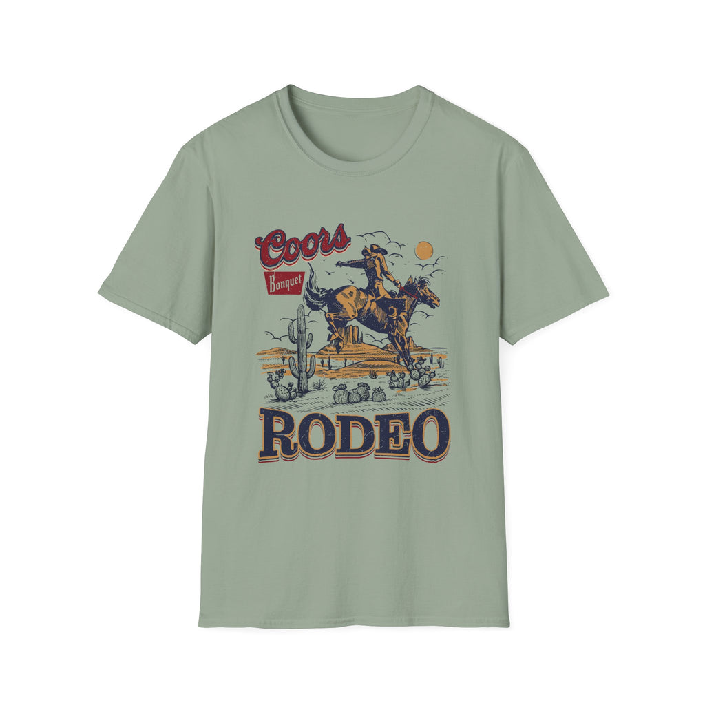 Rodeo Coors Banquet Graphic T-Shirt — Vintage Cowboy Western Tee