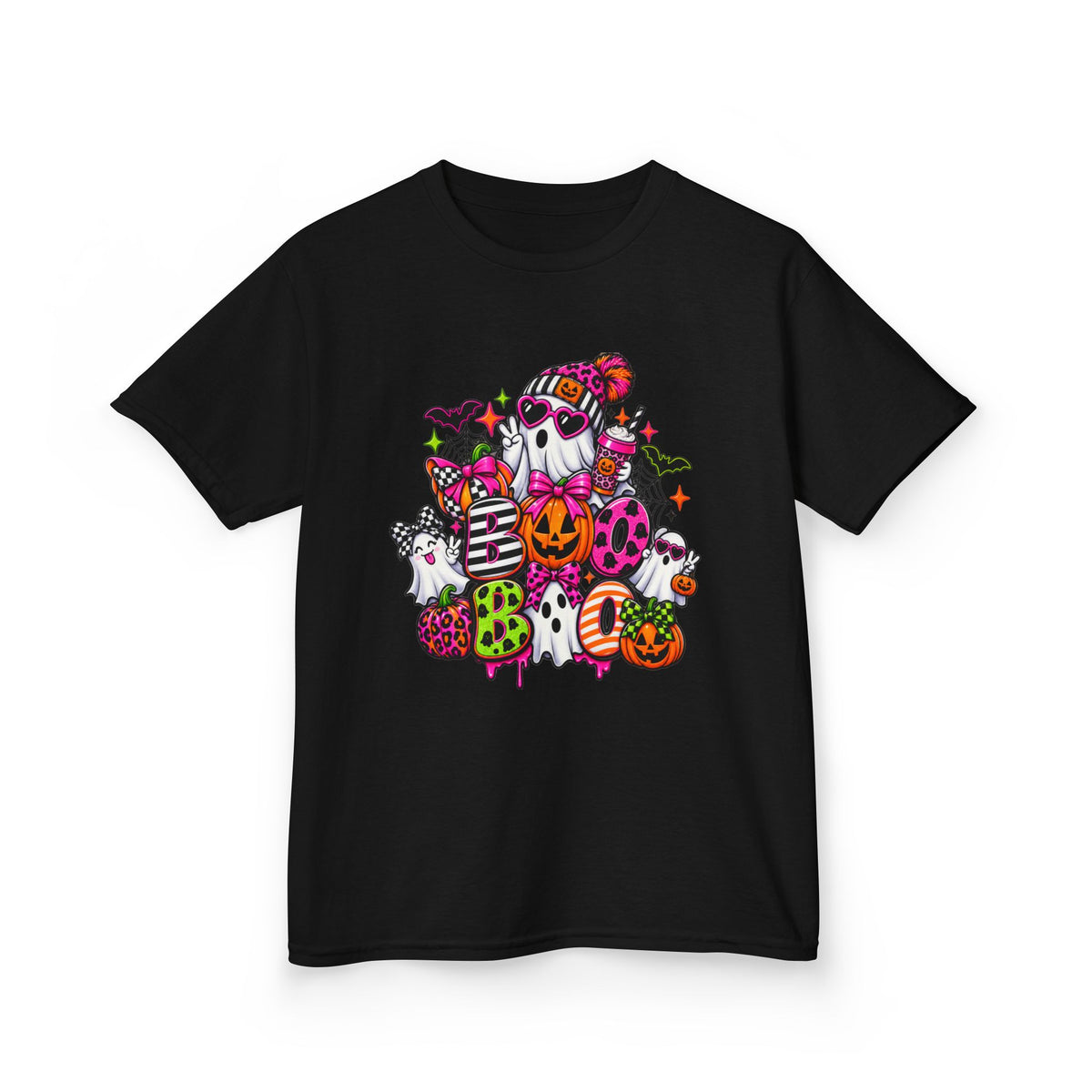 Kids Halloween Ghosts & Pumpkins T-Shirt — Cute Spooky Trick-or-Treat Tee