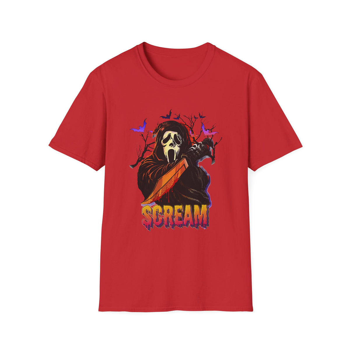 Scream Graphic T-Shirt — Horror Ghostface Tee for Halloween