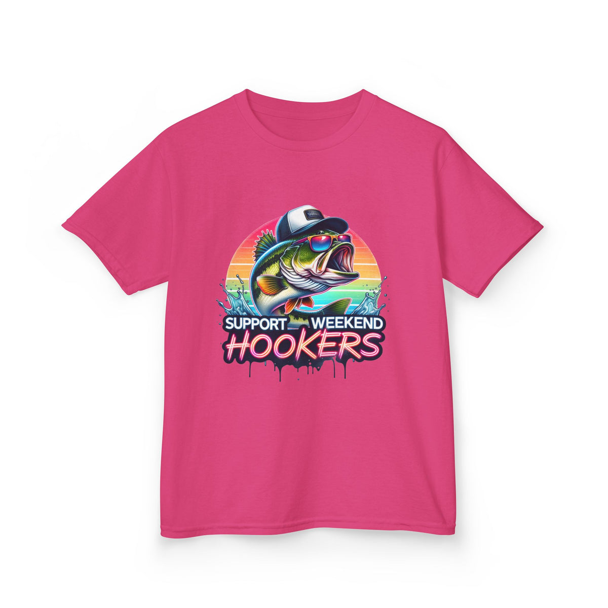 Kids Tee — Support Weekend Hookers Fishing Graphic