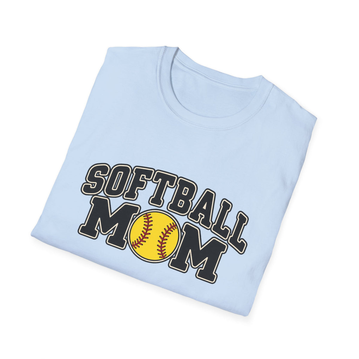 Softball Mom T-Shirt — Vintage Team Spirit Softball Tee
