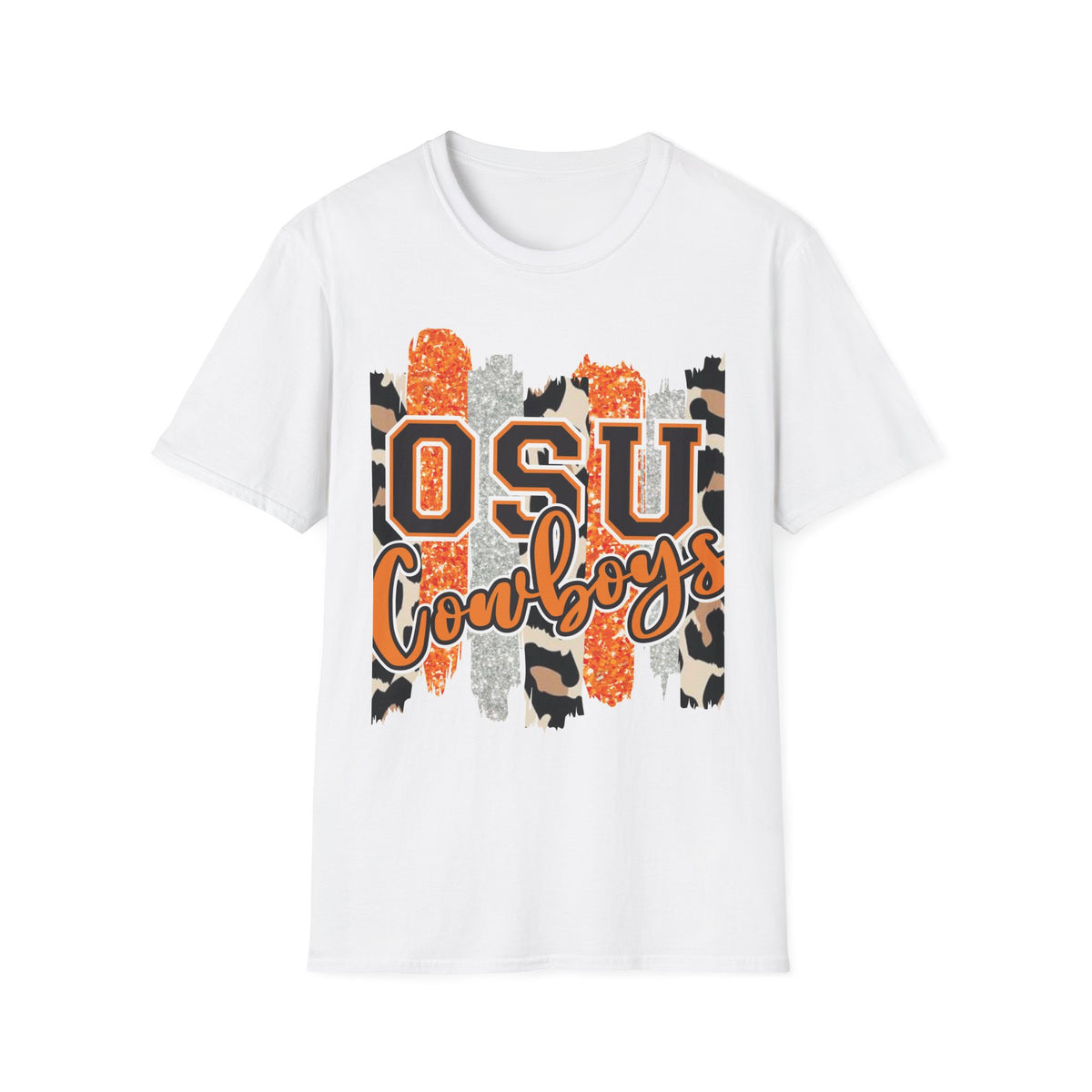 OSU Cowboys T-Shirt — Orange Camo College Spirit Tee