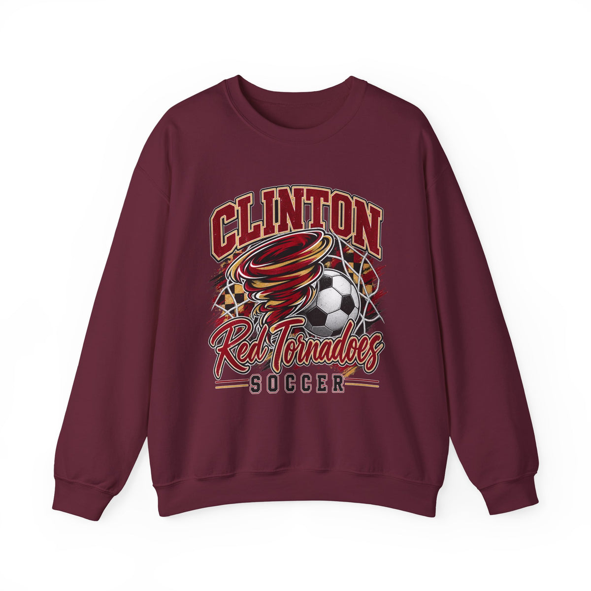 Clinton Red Tornadoes Soccer Crewneck Sweatshirt