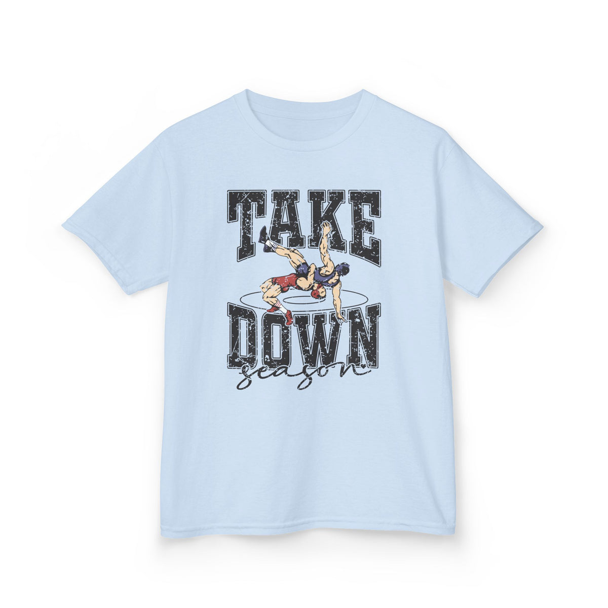 Wrestling "Take Down Season" Kids T-Shirt — Youth Wrestling Tee