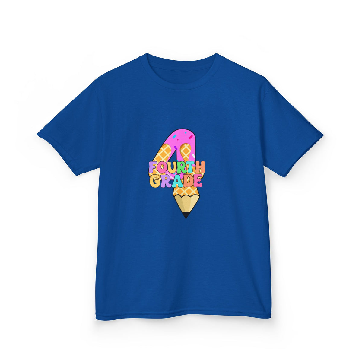 Fourth Grade Pencil Kids T-Shirt — Cute Back-to-School Shirt
