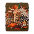 Fall Sherpa Blanket – "It's Fall Y'all" Pumpkin Spice Cozy Throw