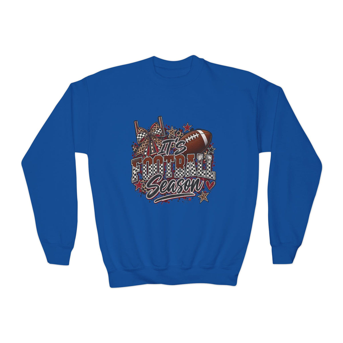 Youth Football Season Crewneck Sweatshirt –"ITS FOOTBALL SEASON