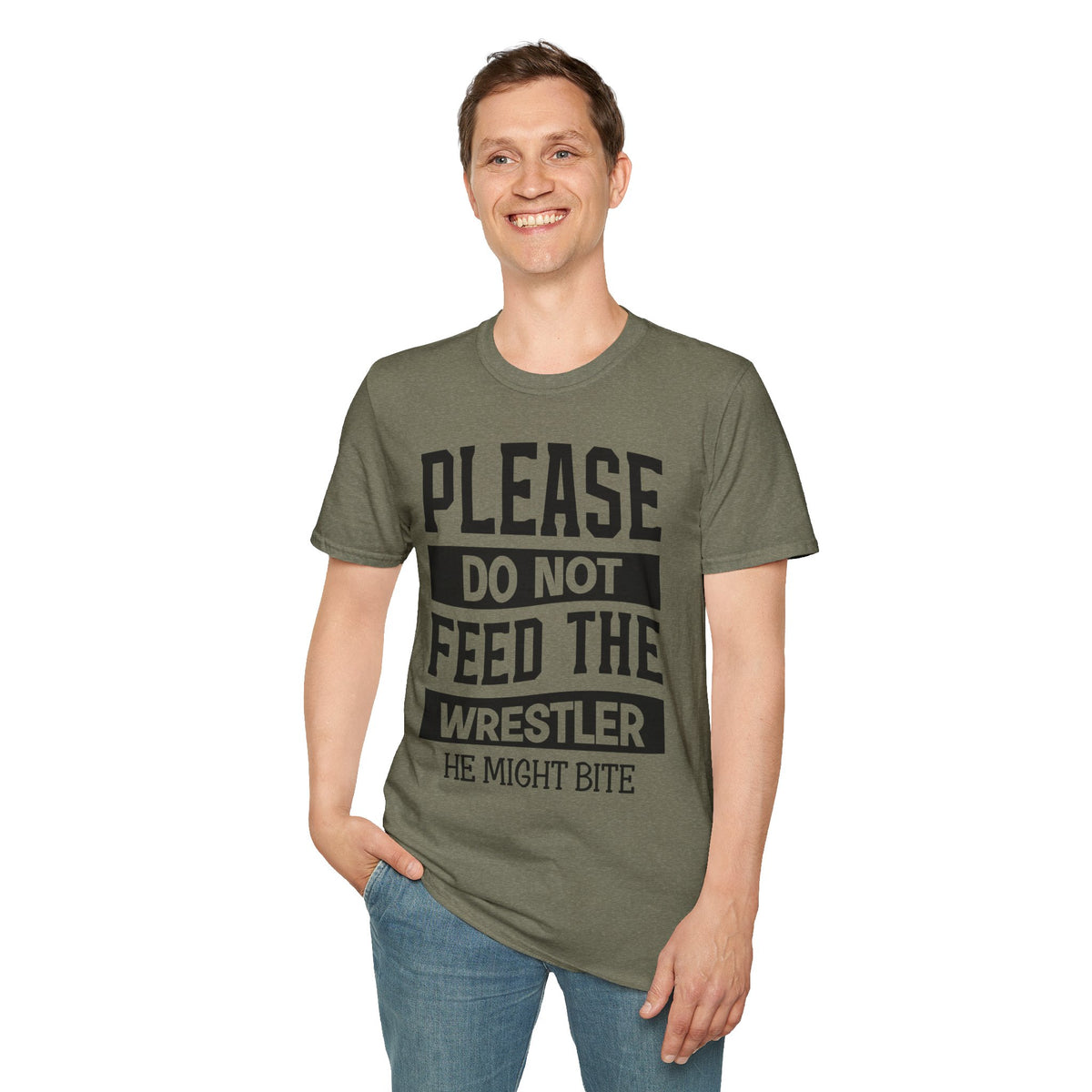 Please Do Not Feed The Wrestler T-Shirt — Funny Wrestling Shirt