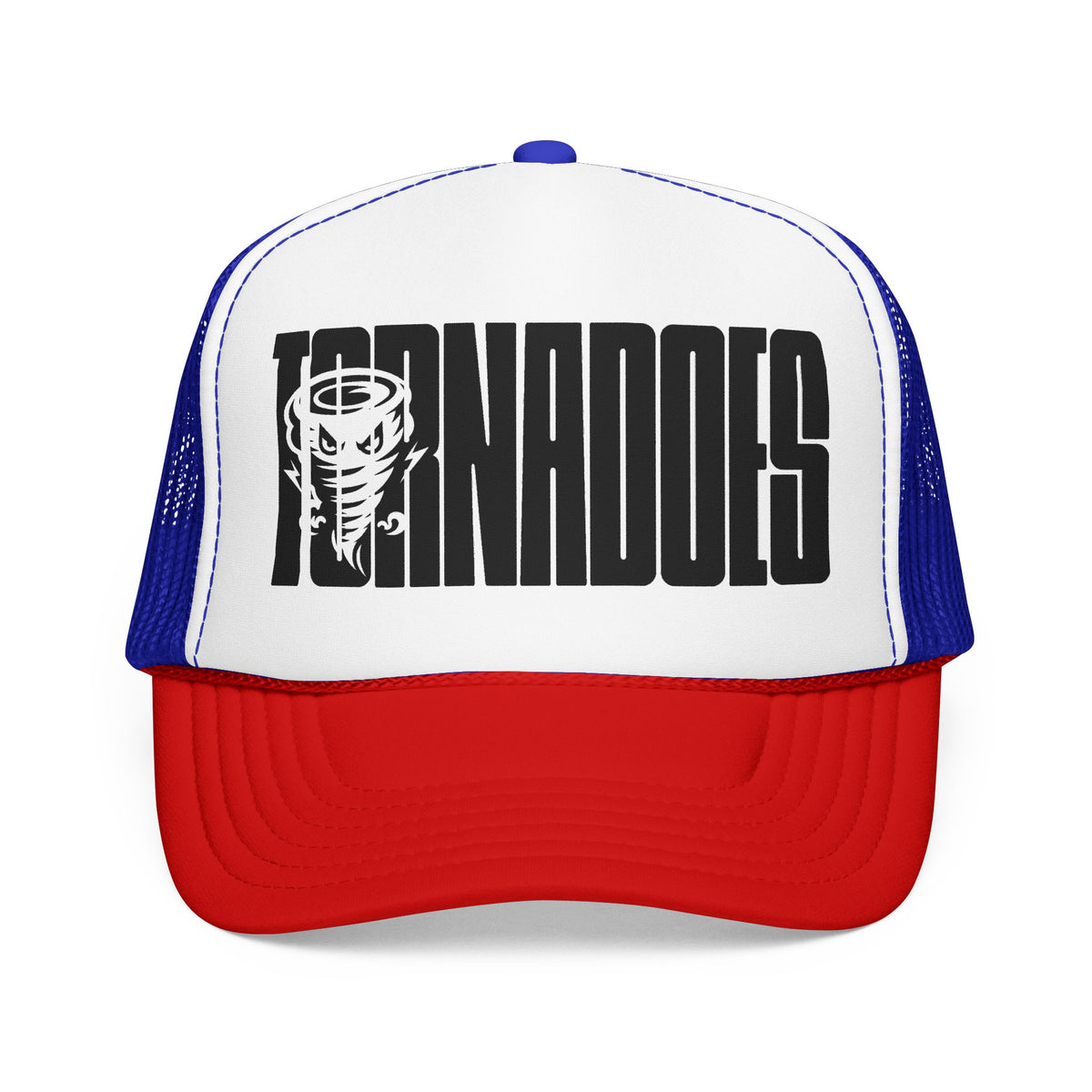 Tornado Trucker Hat — Vintage Storm Logo Foam Cap