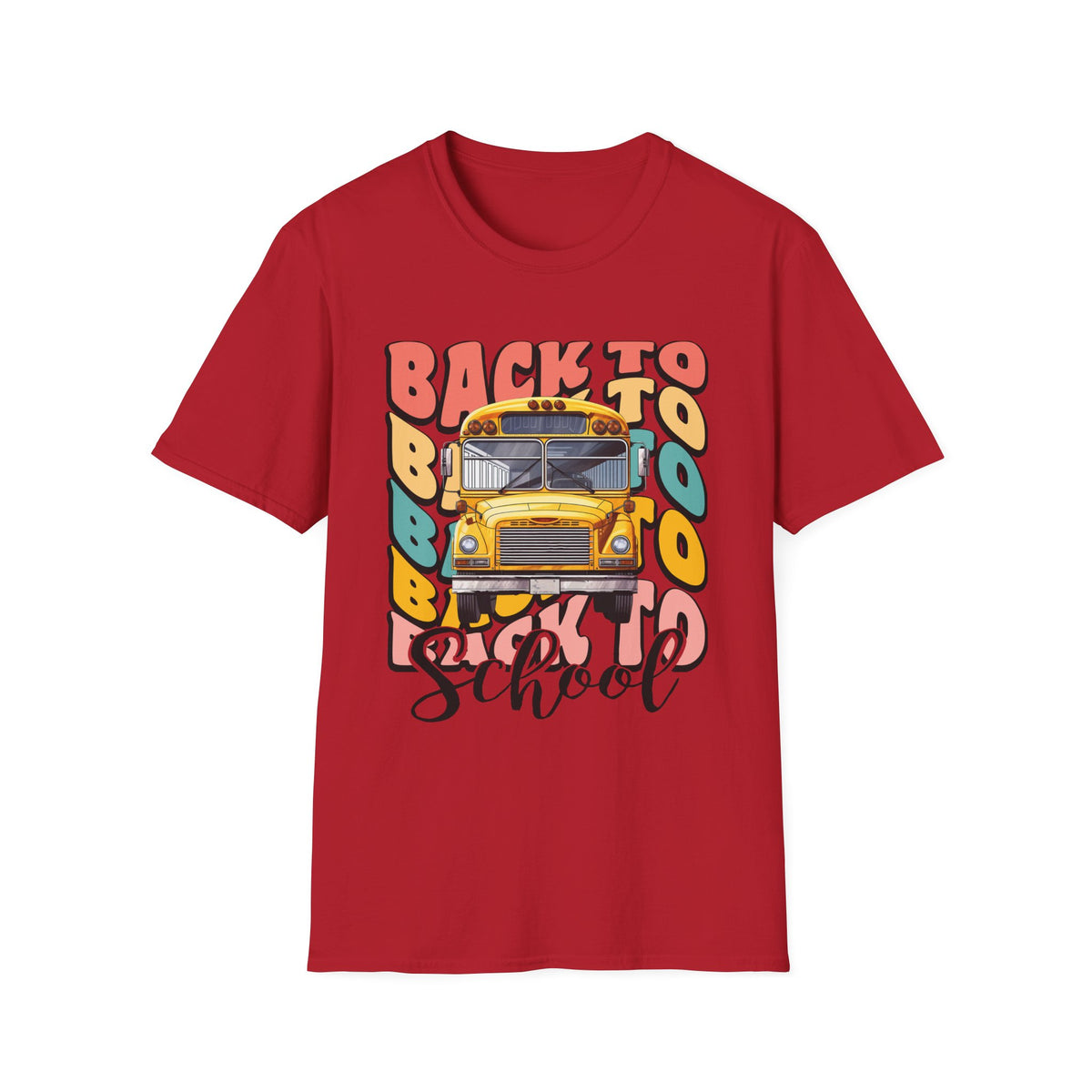Back to School Bus T-Shirt — Vintage Yellow School Bus Graphic Tee