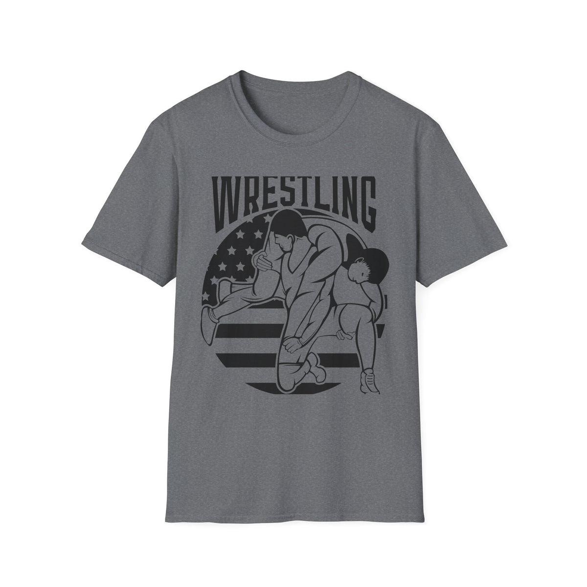 Wrestling T-Shirt — USA Flag Grapplers Graphic Tee