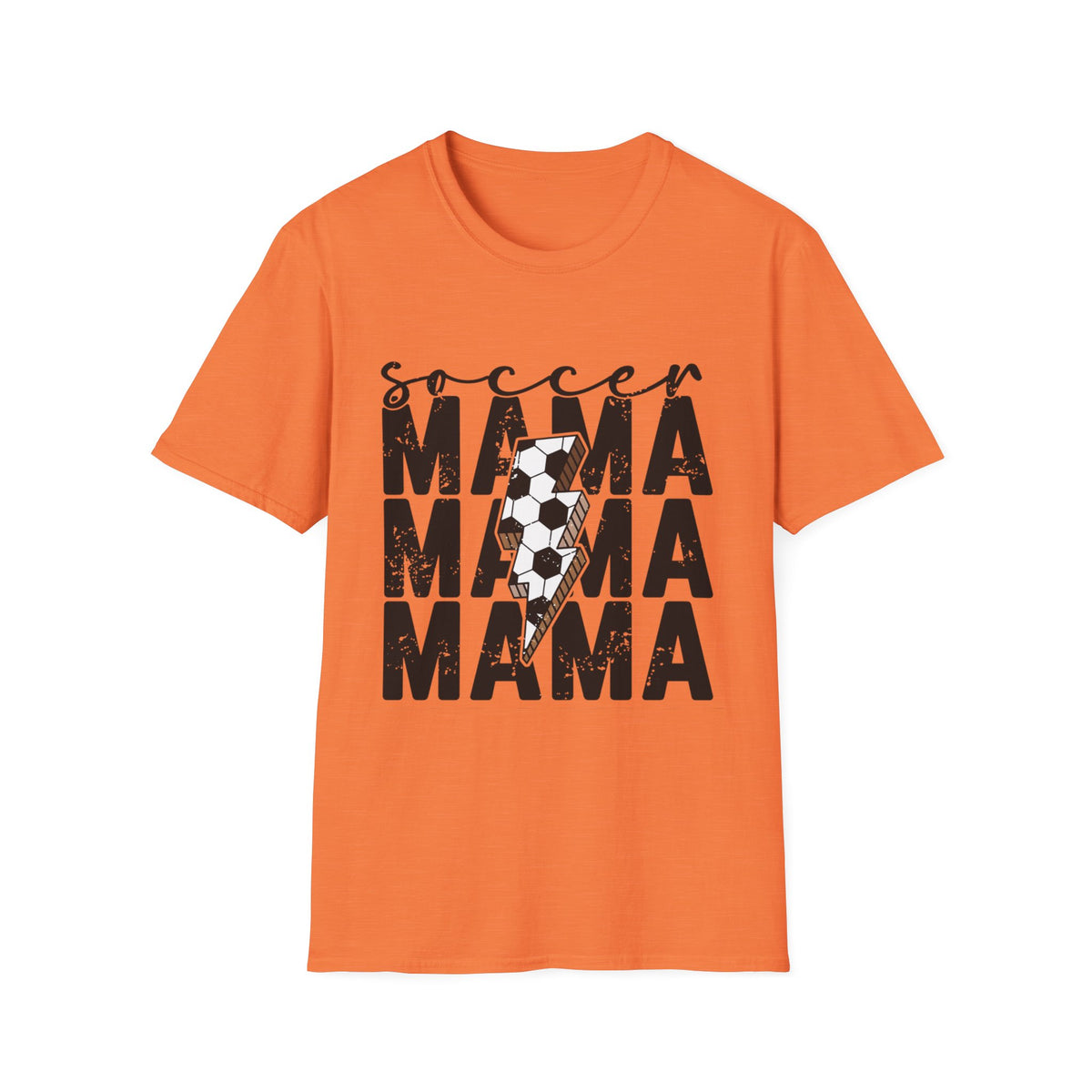 Soccer Mama Graphic Tee — Distressed Soccer Ball Design