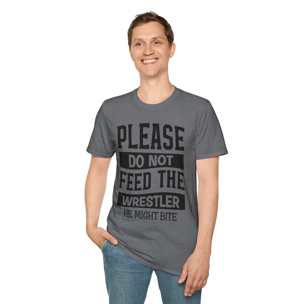Please Do Not Feed The Wrestler T-Shirt — Funny Wrestling Shirt