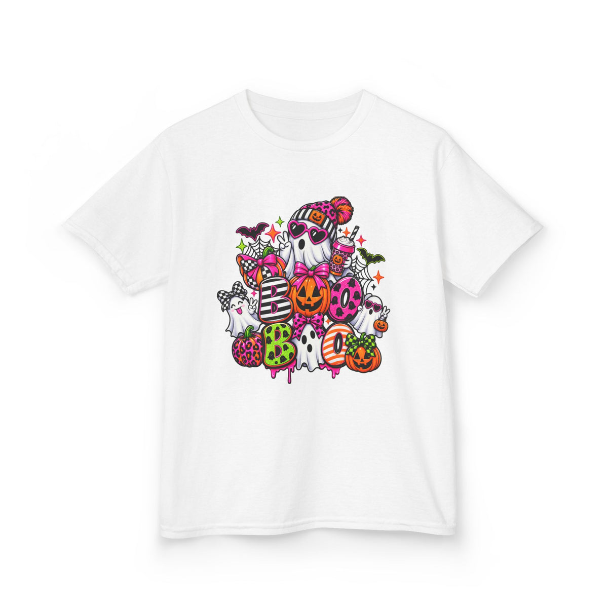 Kids Halloween Ghosts & Pumpkins T-Shirt — Cute Spooky Trick-or-Treat Tee