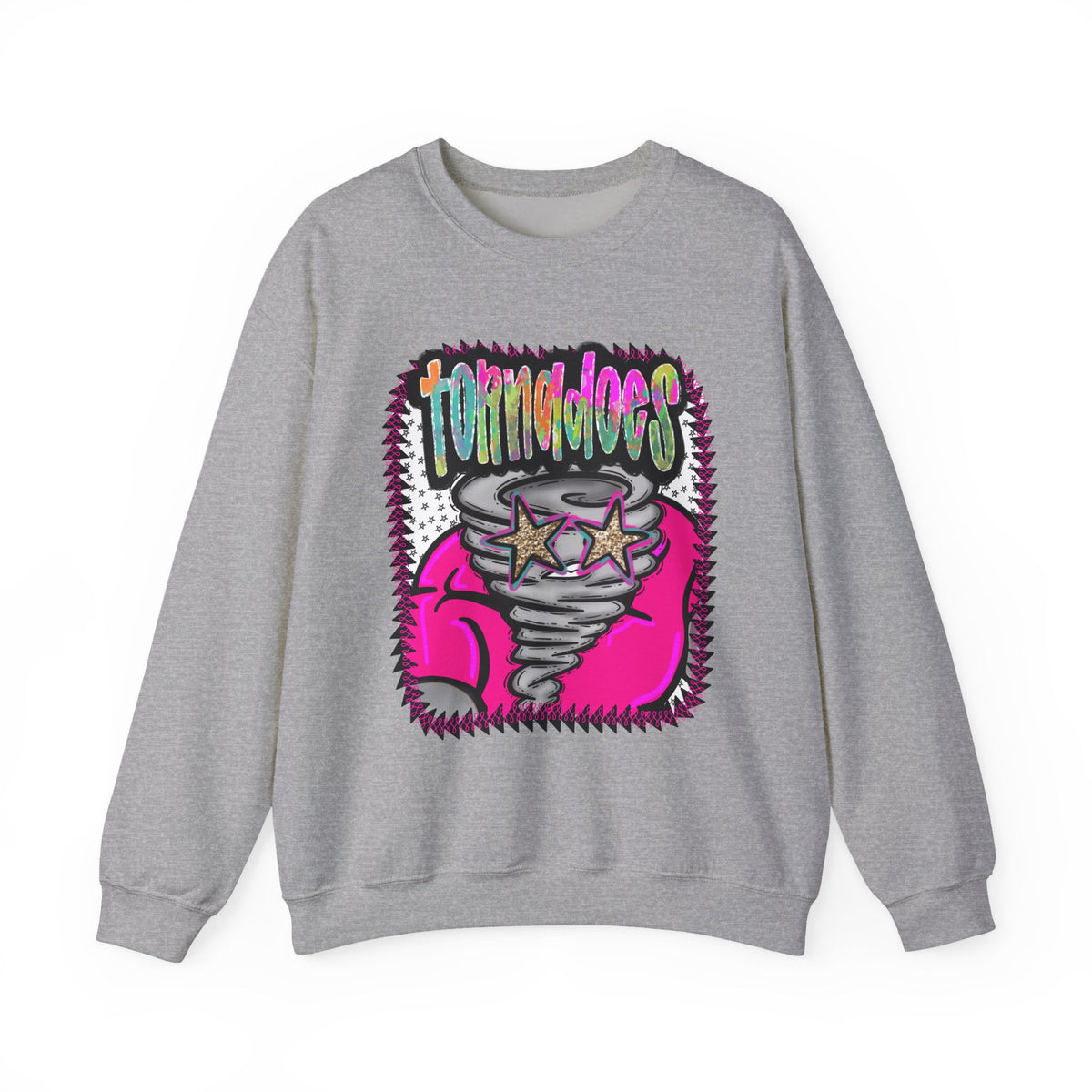 Tornadoes Crewneck Sweatshirt — Retro Neon