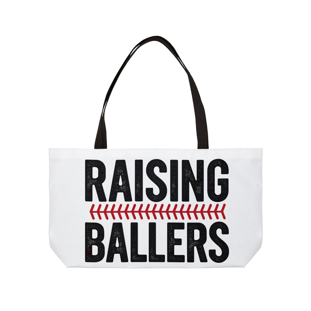 Raising Ballers Weekender Tote — Baseball Mom/Dad Travel Bag