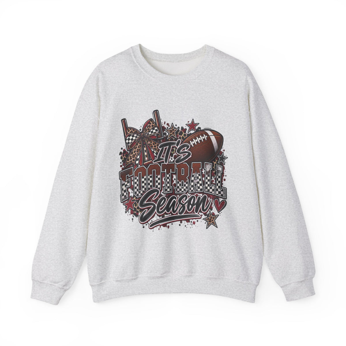 Football Season Crewneck Sweatshirt — "It's Football Season" Graphic