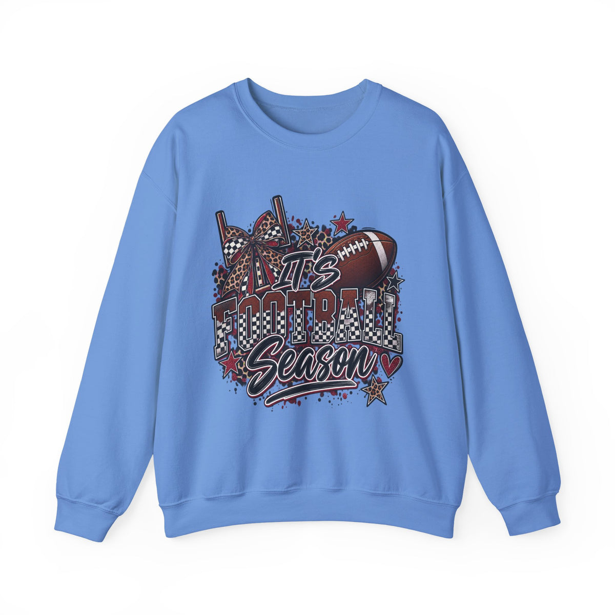Football Season Crewneck Sweatshirt — "It's Football Season" Graphic