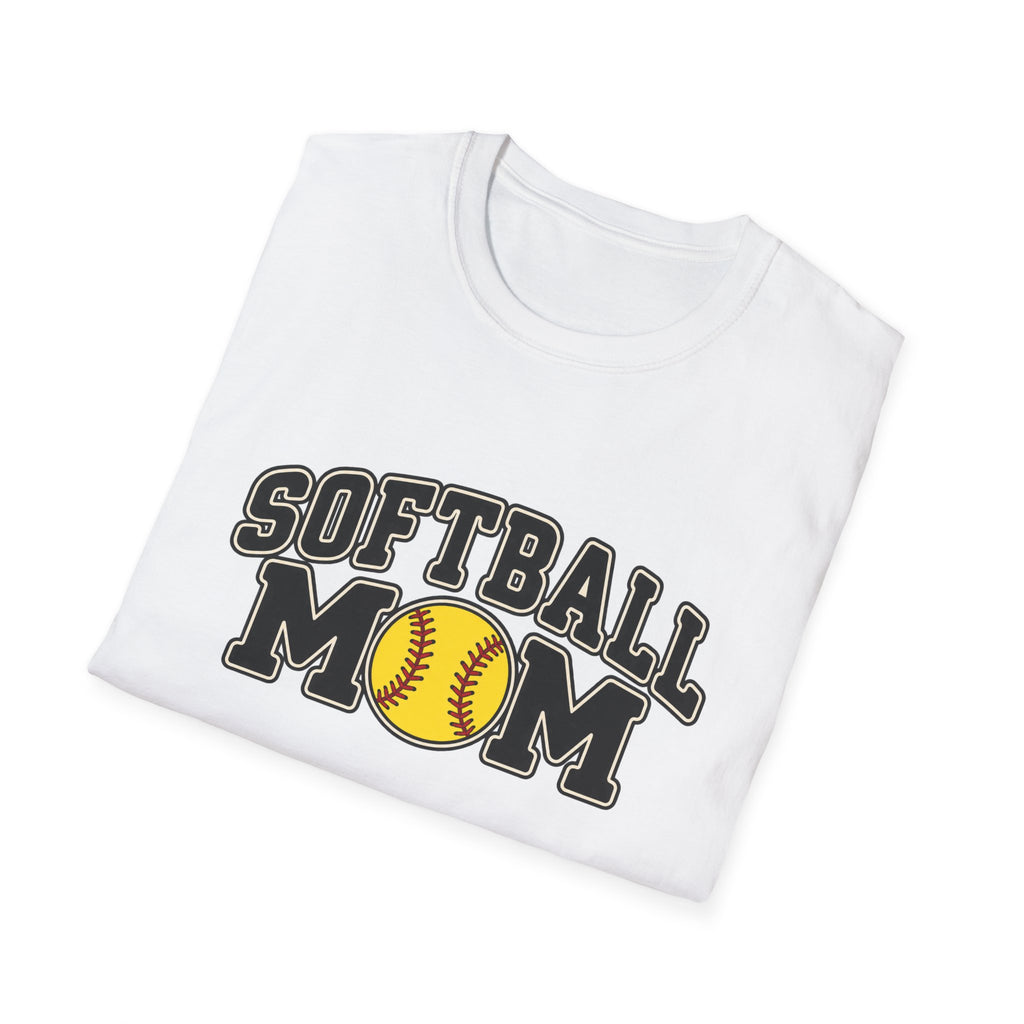 Softball Mom T-Shirt — Vintage Team Spirit Softball Tee