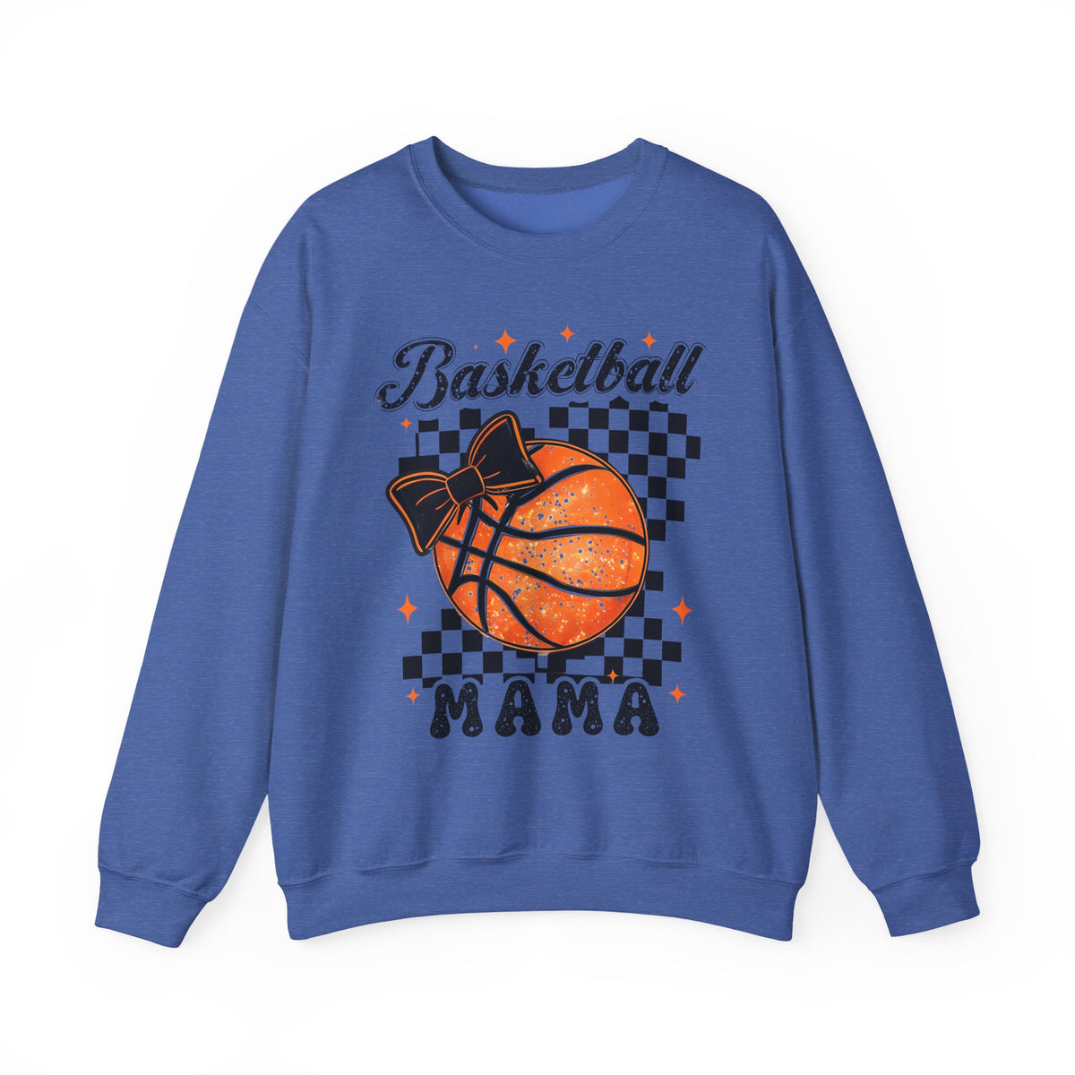 Basketball Mama Sweatshirt – Checkerboard Basketball Mom Crewneck