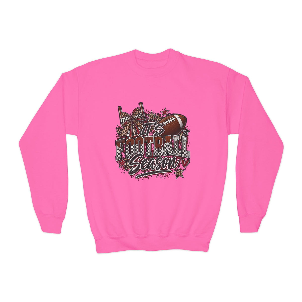 Youth Football Season Crewneck Sweatshirt –"ITS FOOTBALL SEASON
