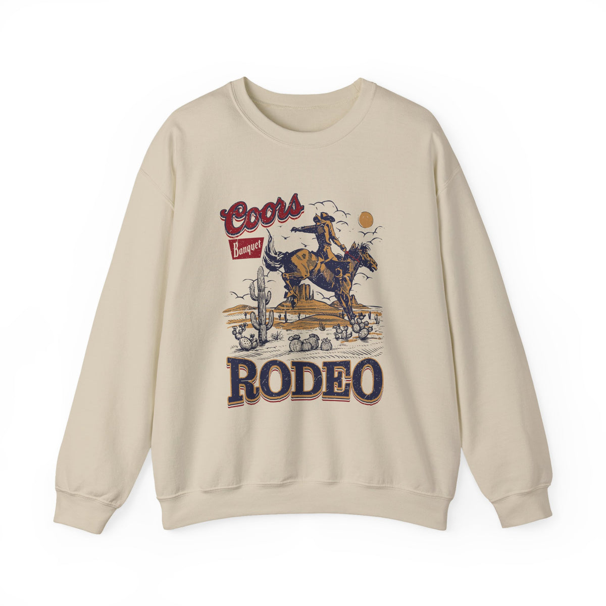 Rodeo Cowboy Sweatshirt — Coors Rodeo Vintage Western Pullover