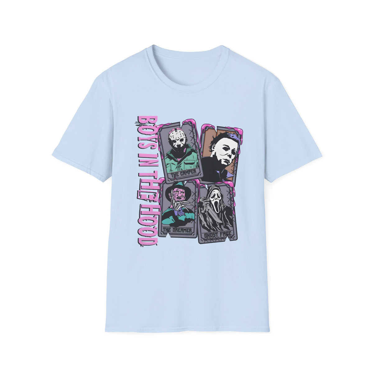 Horror Icons 'Boys in the hood' Graphic T-Shirt — Jason, Michael & Ghostface Tee