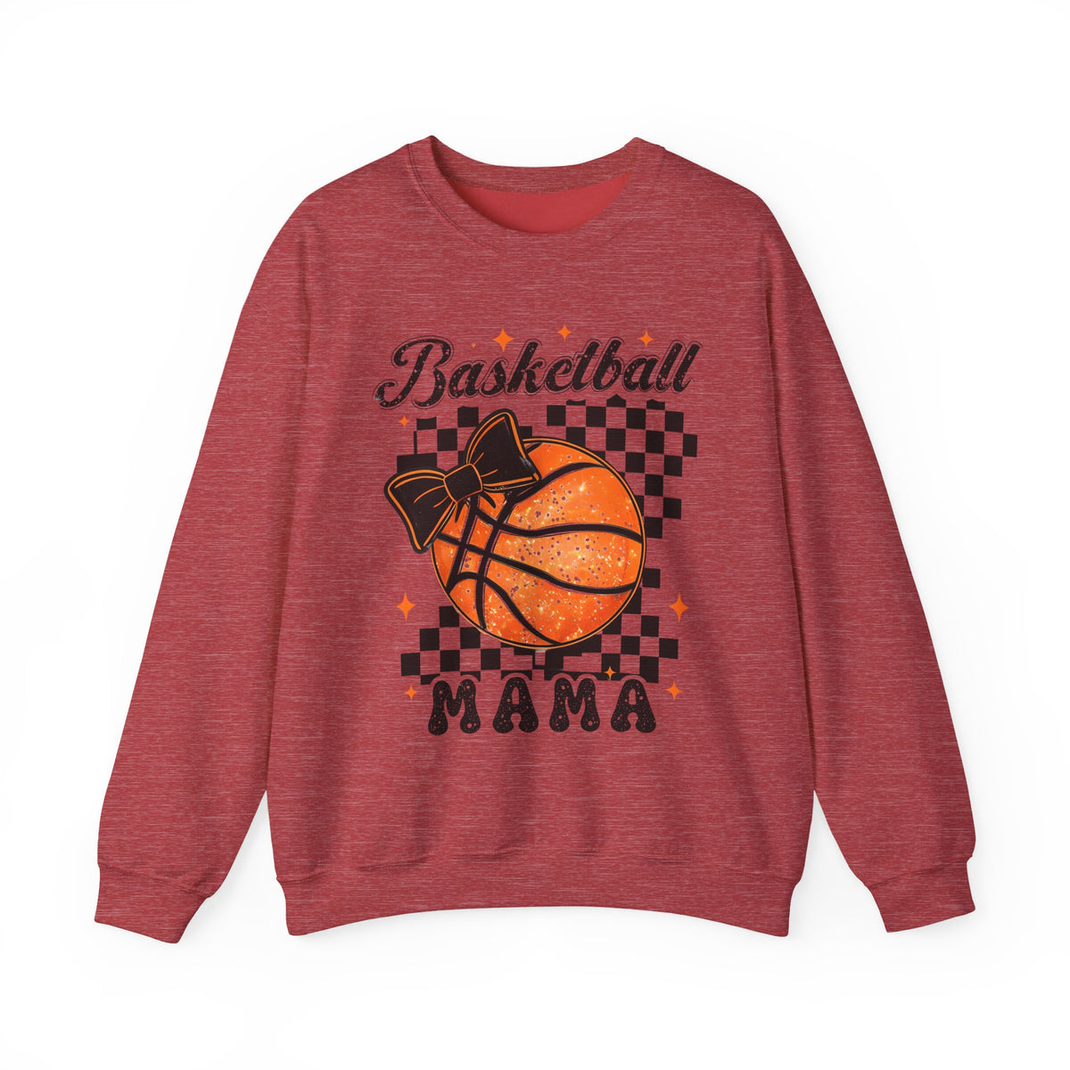 Basketball Mama Sweatshirt – Checkerboard Basketball Mom Crewneck