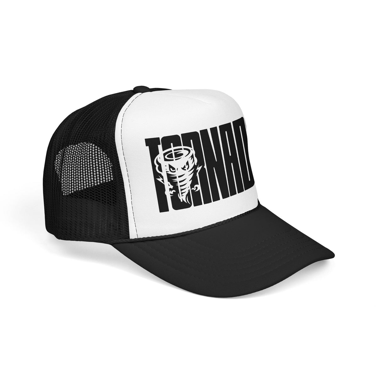 Tornado Trucker Hat — Vintage Storm Logo Foam Cap