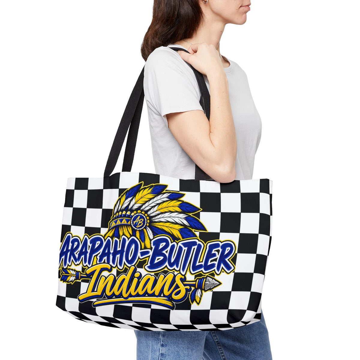 Arapaho-Butler Indians Checkerboard Weekender Tote