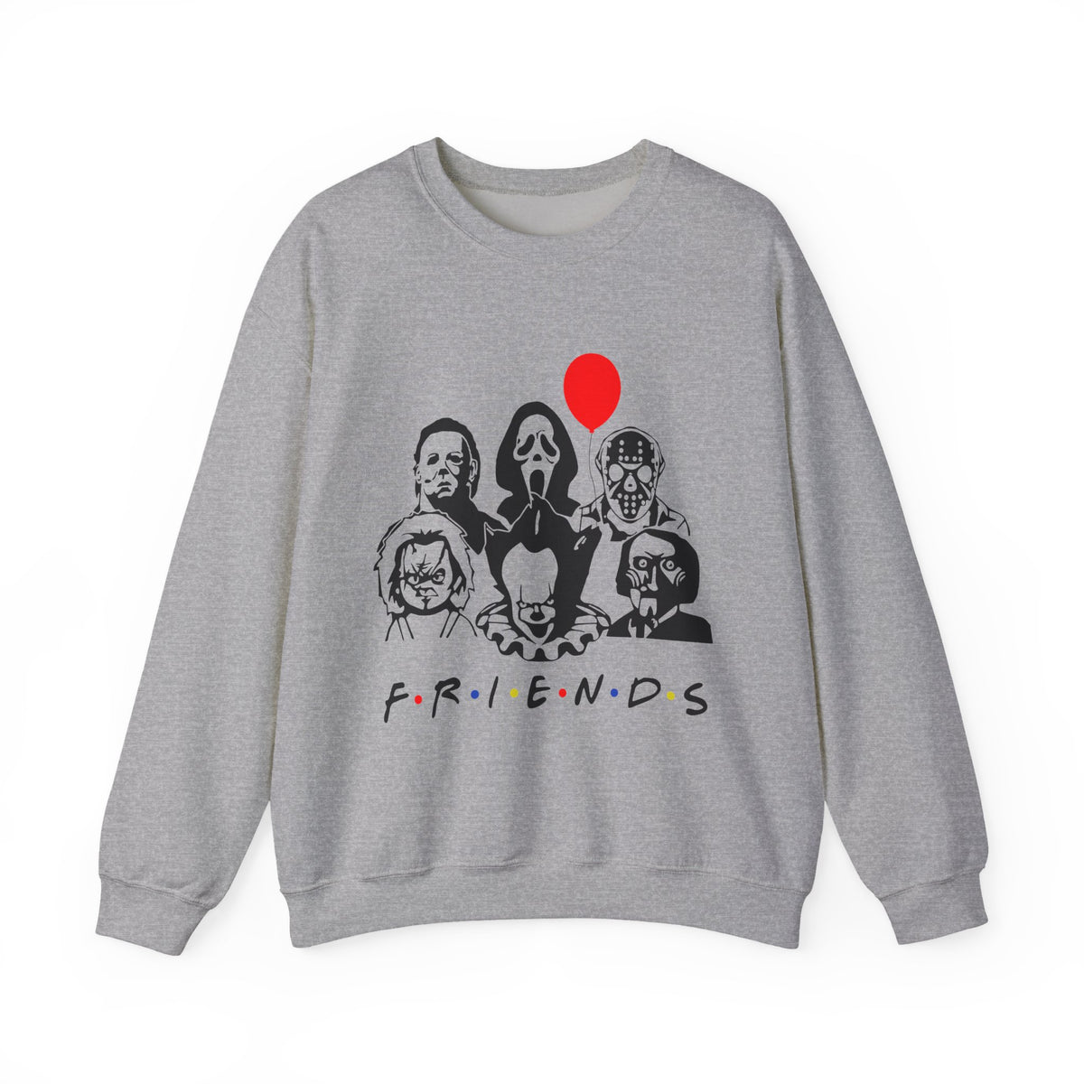 Horror Movie Characters "F.R.I.E.N.D.S" Crewneck Sweatshirt