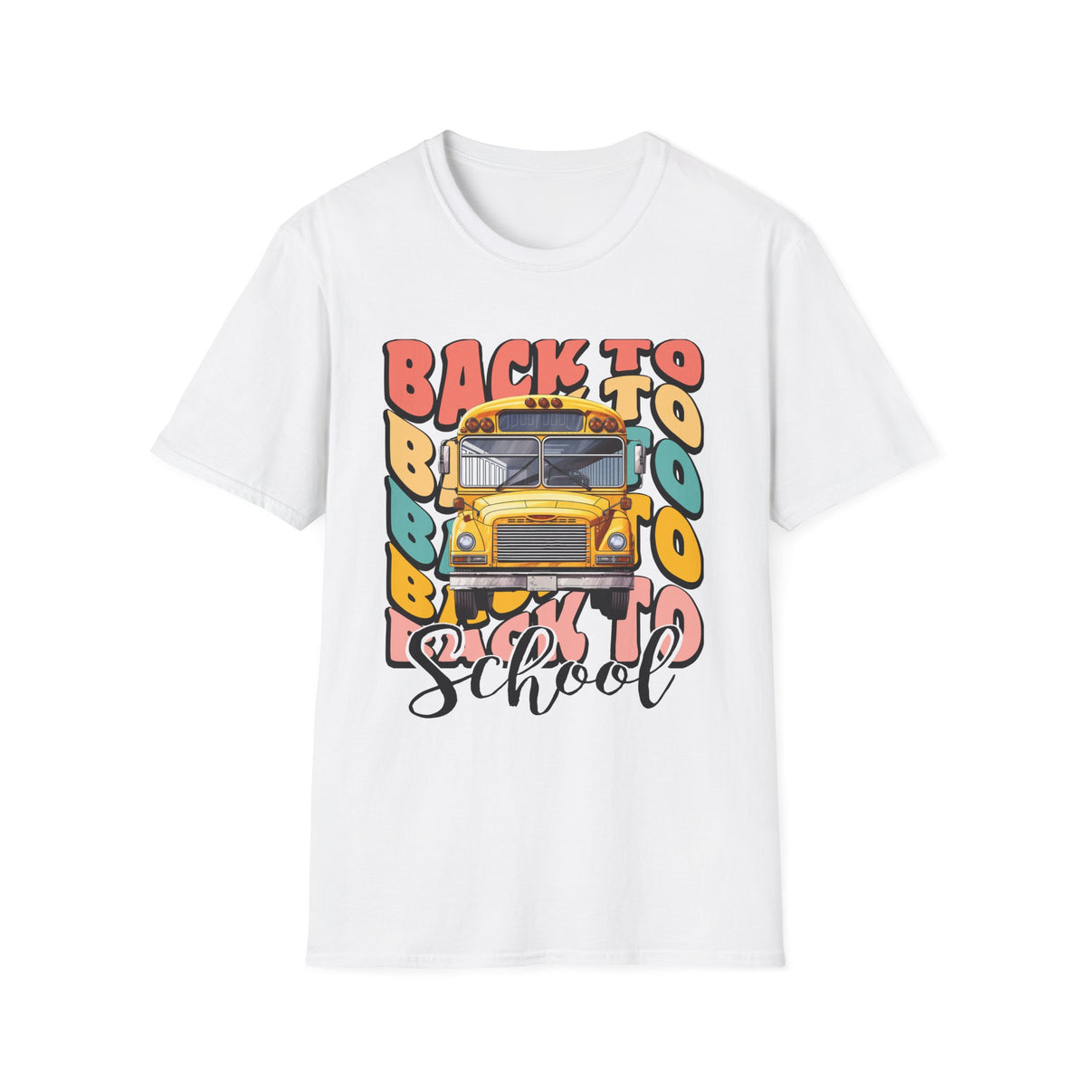 Back to School Bus T-Shirt — Vintage Yellow School Bus Graphic Tee