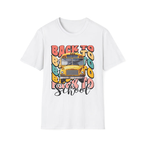 Back to School Bus T-Shirt — Vintage Yellow School Bus Graphic Tee