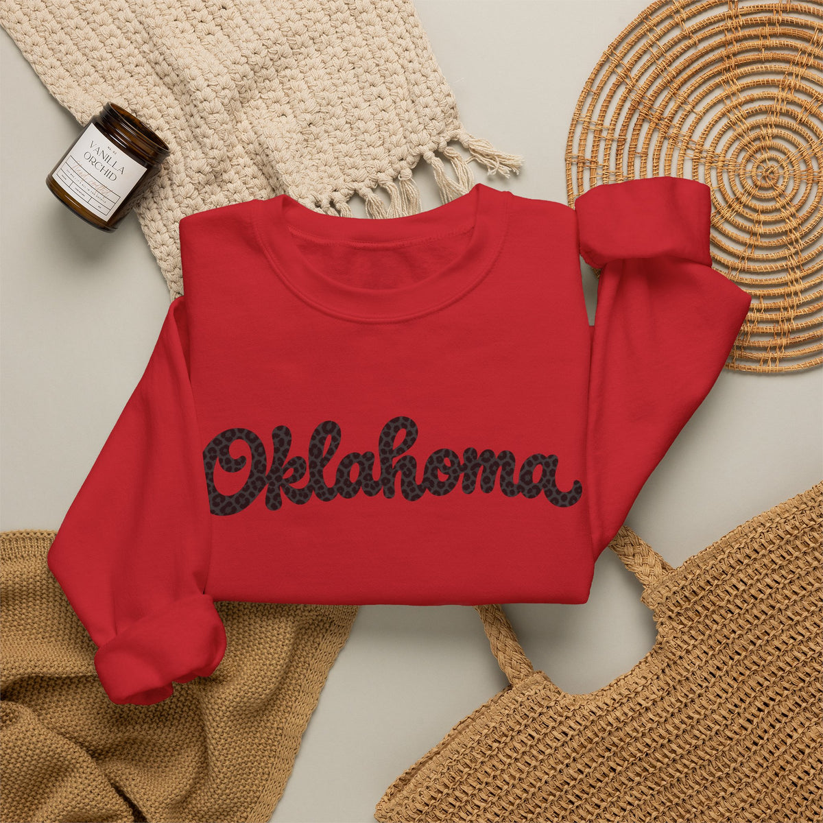 Oklahoma Script Crewneck Sweatshirt