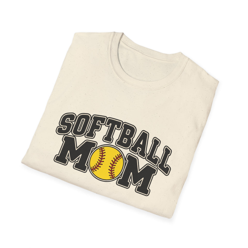 Softball Mom T-Shirt — Vintage Team Spirit Softball Tee