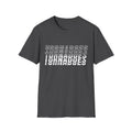 Tornadoes Graphic Tee — Bold Layered Text Storm Design