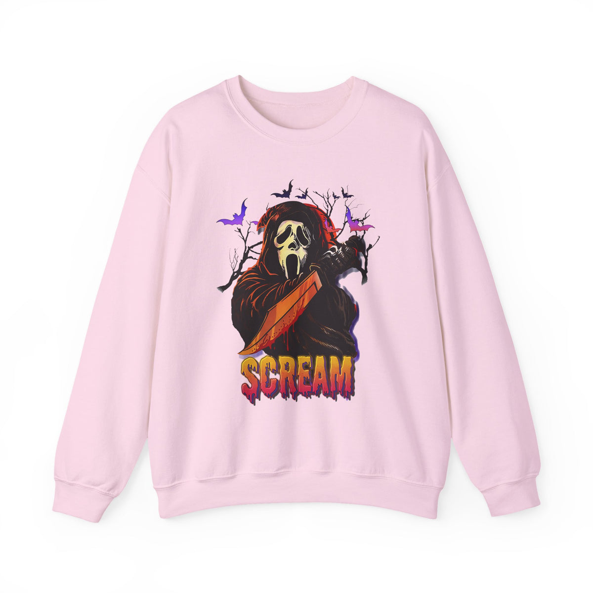 Scream Ghostface Crewneck Sweatshirt — Horror Movie Mask Graphic