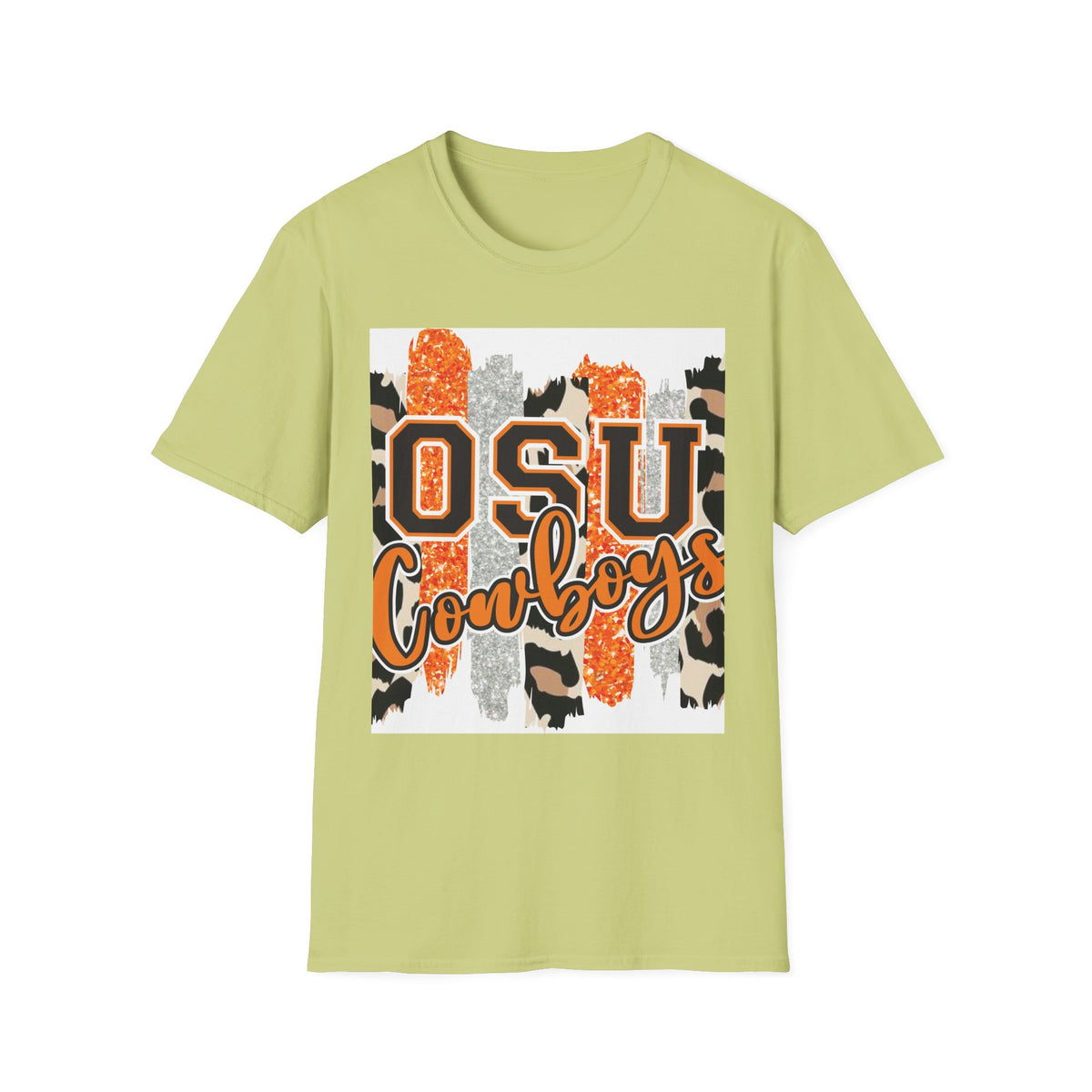 OSU Cowboys T-Shirt — Orange Camo College Spirit Tee