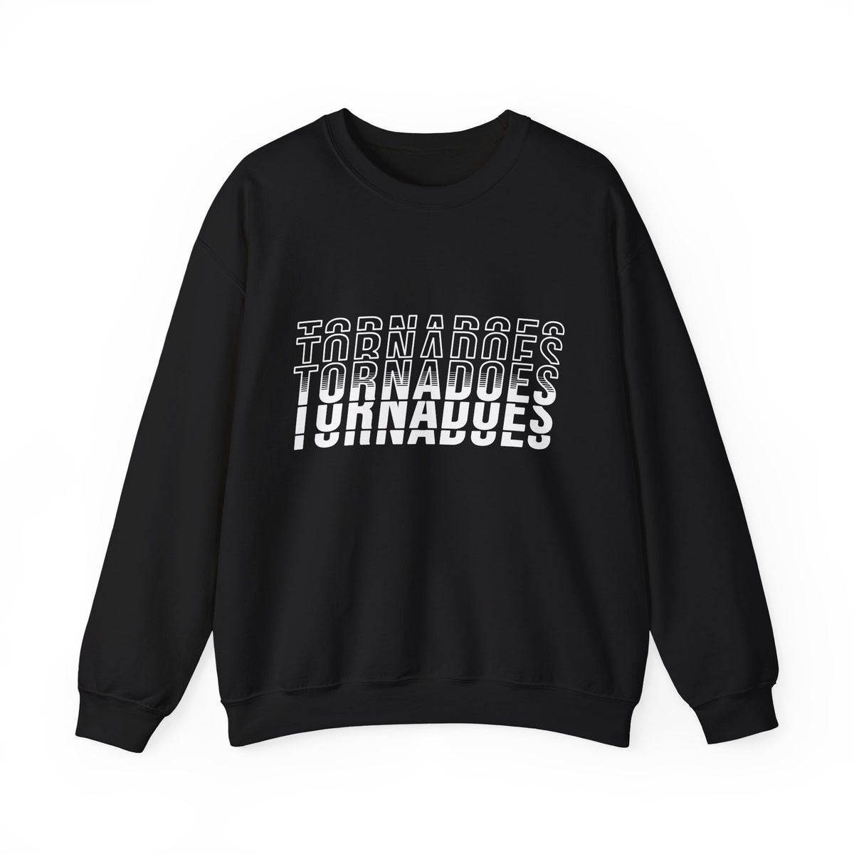 Tornadoes Stacked Text Crewneck Sweatshirt