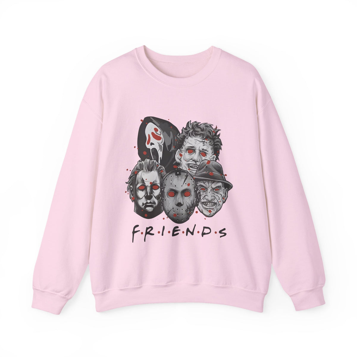 Horror Movie Masks "F.R.I.E.N.D.S" Crewneck Sweatshirt